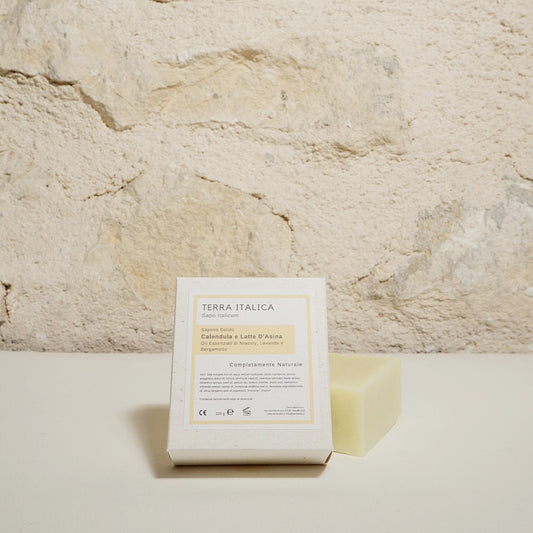 Sapone Solido Calendula e Latte d’Asina
